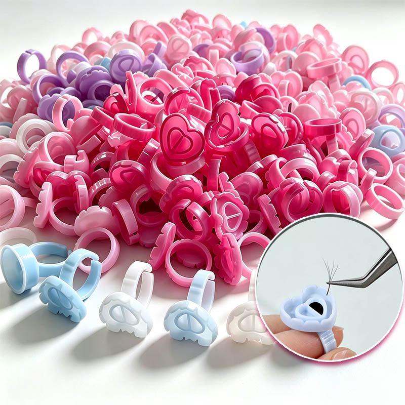 Refill Eyelash Extension - 100/300/500 piezas de recipientes desechables para