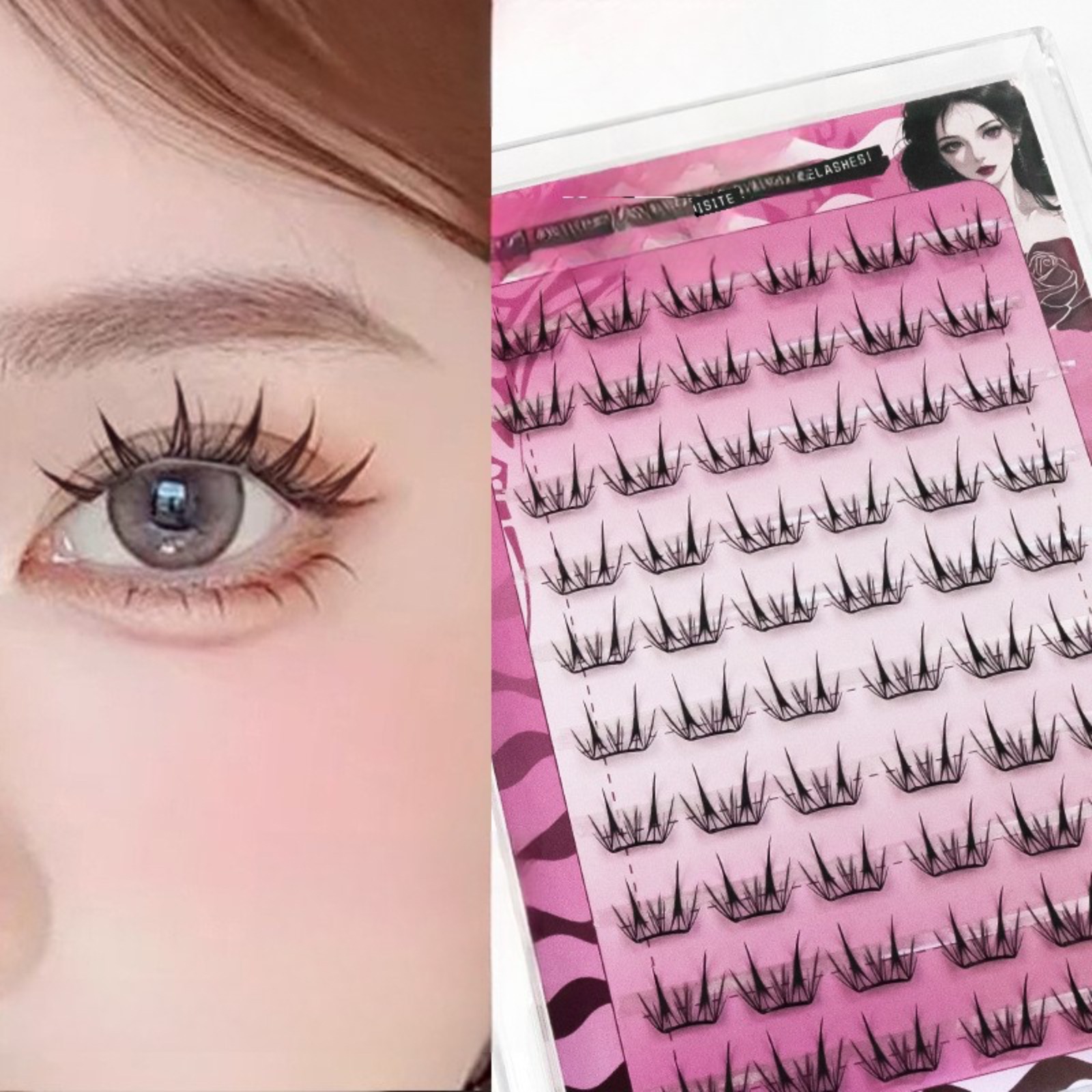Eyelash Extension Korean - Pestañas Postizas Autoadhesivas Sin Pegamento, Estilo