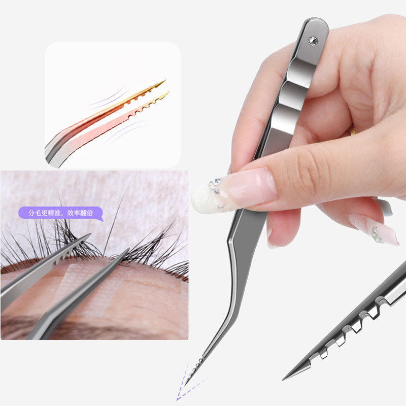 Eyelash Extension Equipment - Pinzas para Pestañas con Punta de