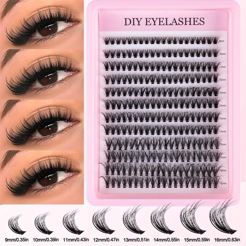 Eyelash Extension Cluster - Kit de Pestañas Naturales en Racimo,