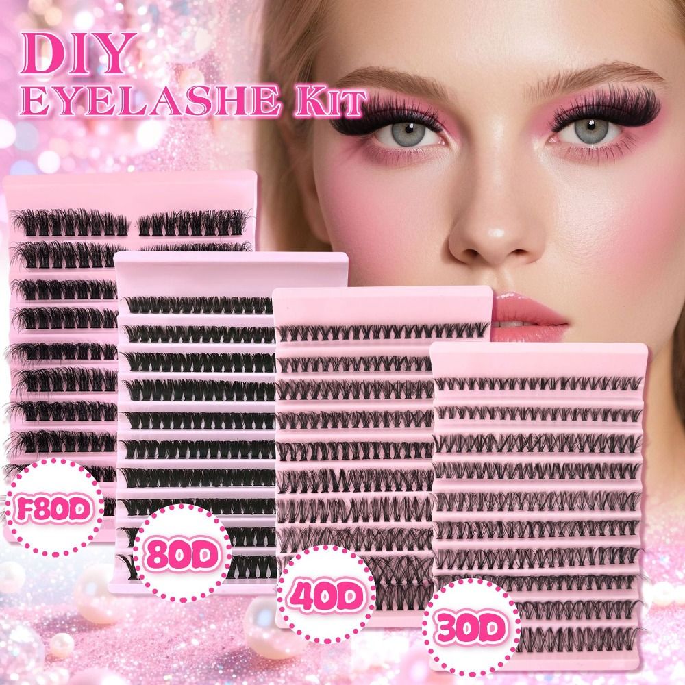Eyelash Extension Cluster - Pestañas Postizas de Aspecto Natural, Estilo