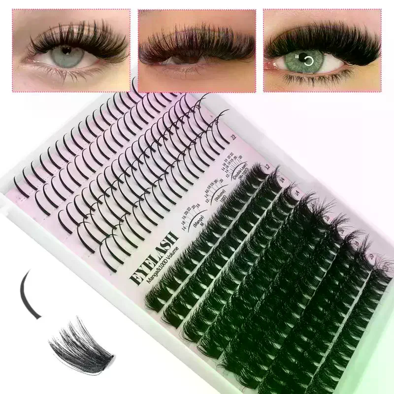 Eyelash Extension Cluster - Kit de Pestañas en Racimo, Pestañas