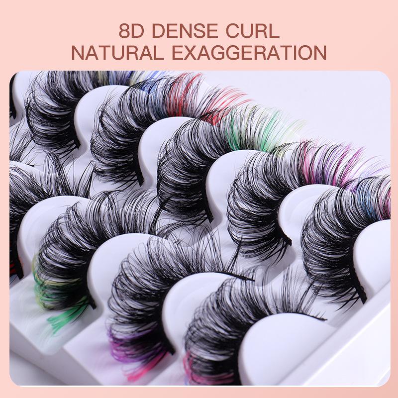 7 Pares de Pestañas Postizas C - Eyelash Extension Cluster reseña y precio