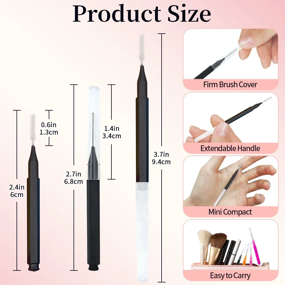 5/10/50 Uds Mini cepillo para  - Eyelash Extension Aftercare reseña y precio
