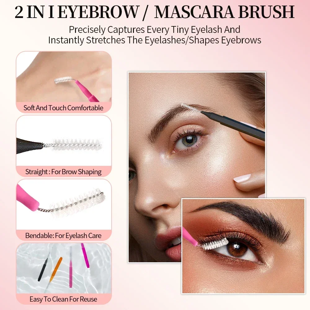 5/10/50 Uds Mini cepillo para  - Eyelash Extension Aftercare reseña y precio