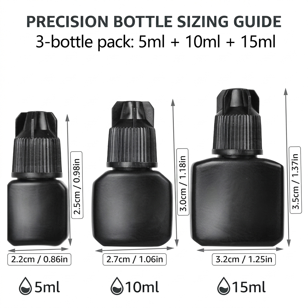 3 Botellas Vacías para Pegamen - Refill Eyelash Extension reseña y precio