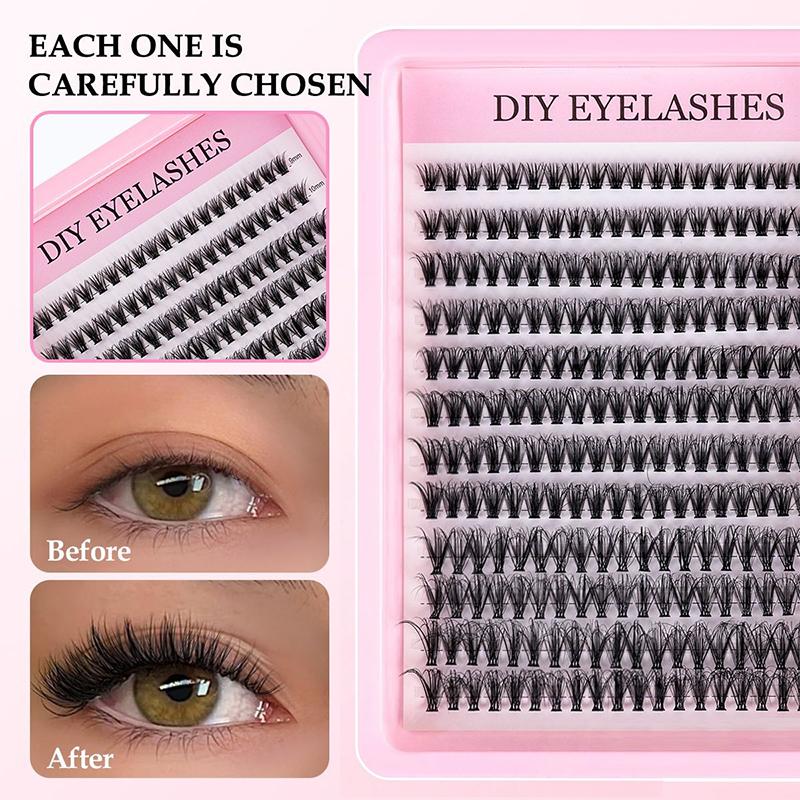 Kit de Pestañas Naturales en R - Eyelash Extension Cluster reseña y precio