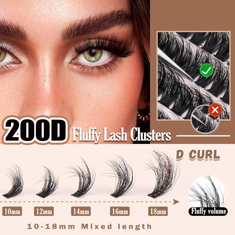 Nuevos Grupos de Pestañas Post - Eyelash Extension Cluster reseña y precio
