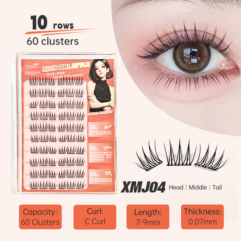 Yelix DIY pestañas autoadhesiv - Eyelash Extension Korean reseña y precio